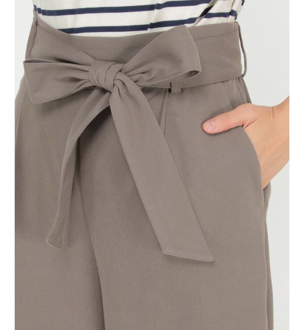 ikka「フェイクスエードワイドパンツ」|その他|