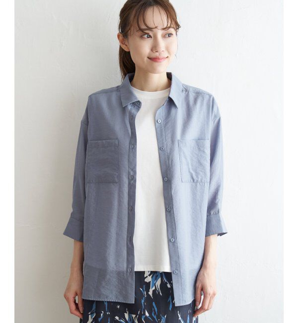 ikka「シアーシャツタンクアンサンブル」|シャツ・ブラウス|