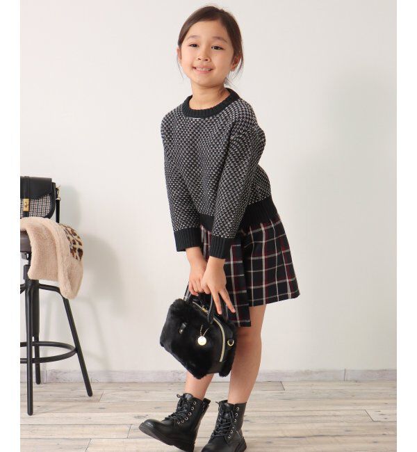 ikka kids「【親子おそろい】幾何ジャガードニットプルオーバー（120~160cm）」|その他|