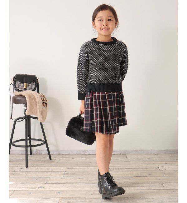 ikka kids「【親子おそろい】幾何ジャガードニットプルオーバー（120~160cm）」|その他|