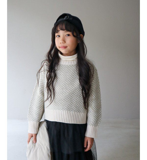 ikka kids「【親子おそろい】幾何ジャガードニットプルオーバー（120~160cm）」|その他|