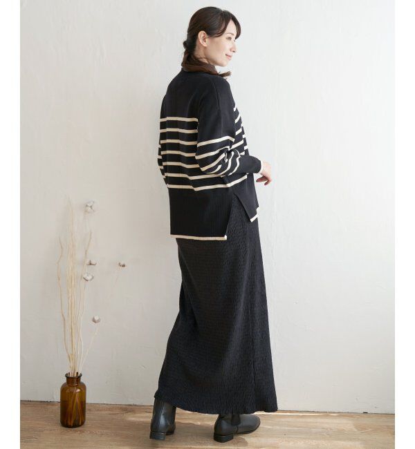 ikka「【雑誌InRed12月号掲載】【親子おそろい】クリーミーサイドスリットプルオーバー」|プルオーバー|