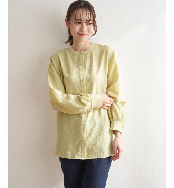 ikka「前後2WAYバンドカラーシャツ」|シャツ・ブラウス|ミドリケイ