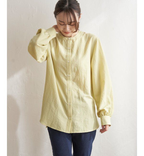 ikka「前後2WAYバンドカラーシャツ」|シャツ・ブラウス|