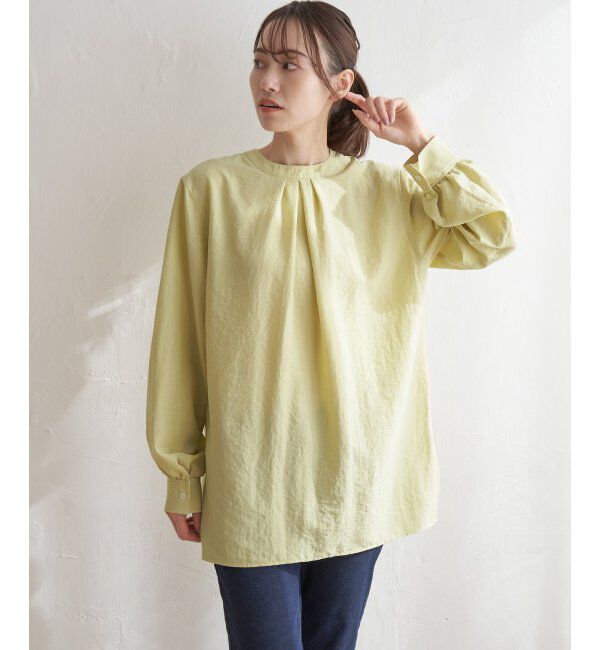 ikka「前後2WAYバンドカラーシャツ」|シャツ・ブラウス|