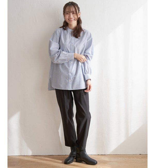 ikka「前後2WAYバンドカラーシャツ」|シャツ・ブラウス|