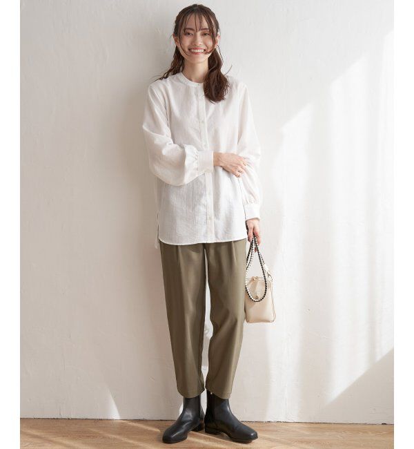 ikka「前後2WAYバンドカラーシャツ」|シャツ・ブラウス|