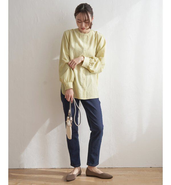 ikka「前後2WAYバンドカラーシャツ」|シャツ・ブラウス|