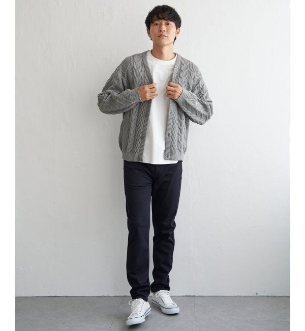 ikka「GOKU楽ニットケーブルカーディガン」|その他|