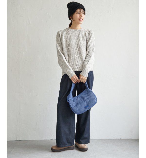 ikka「畦編みモールニットプルオーバー」|プルオーバー|