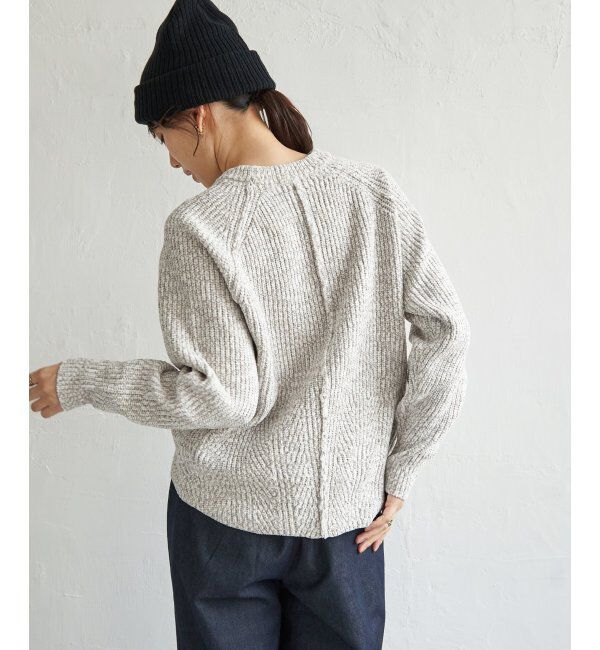 ikka「畦編みモールニットプルオーバー」|プルオーバー|
