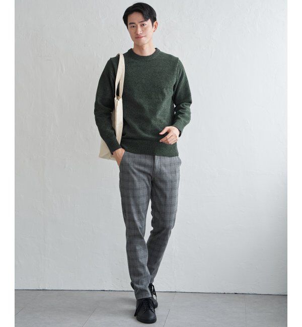 ikka「Wフェイスモールクルーニット」|プルオーバー|