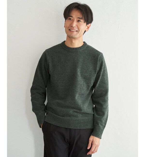 ikka「Wフェイスモールクルーニット」|プルオーバー|
