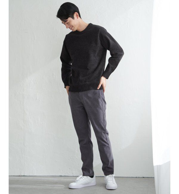 ikka「Wフェイスモールクルーニット」|プルオーバー|