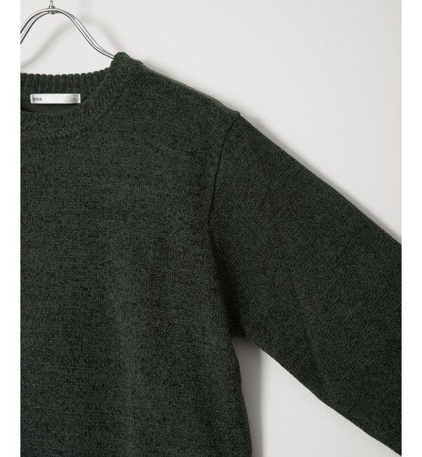 ikka「Wフェイスモールクルーニット」|プルオーバー|