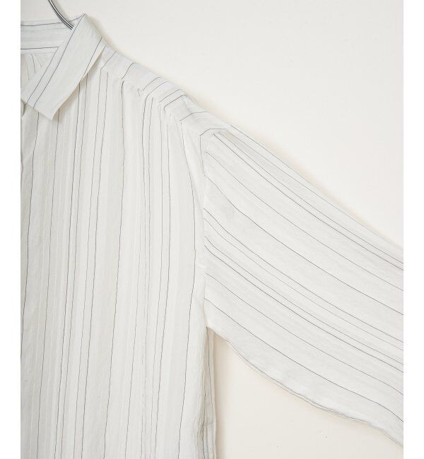 ikka「サテン／ドビーサイドリボンシャツ」|シャツ・ブラウス|