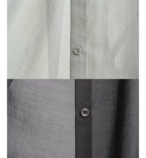 ikka「サテン／ドビーサイドリボンシャツ」|シャツ・ブラウス|