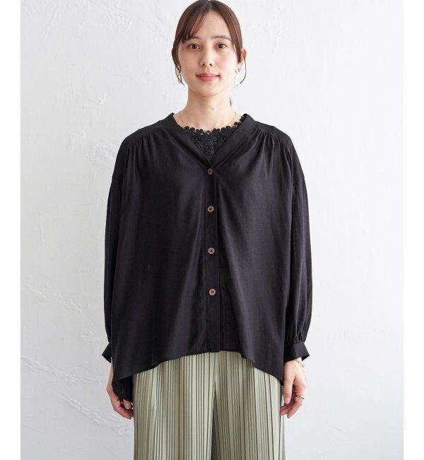 ikka「Ｖエリシャーディガン」|シャツ・ブラウス|