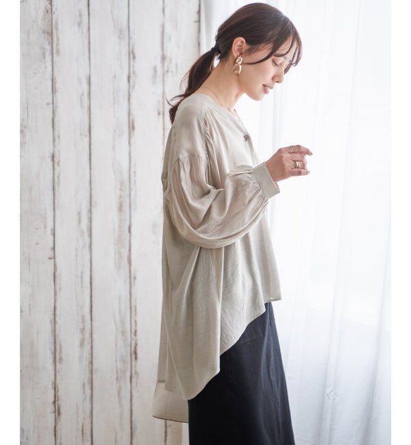 ikka「Ｖエリシャーディガン」|シャツ・ブラウス|