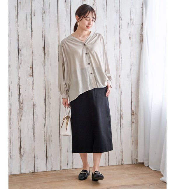 ikka「Ｖエリシャーディガン」|シャツ・ブラウス|