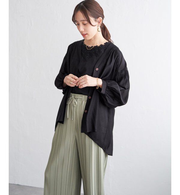 ikka「Ｖエリシャーディガン」|シャツ・ブラウス|