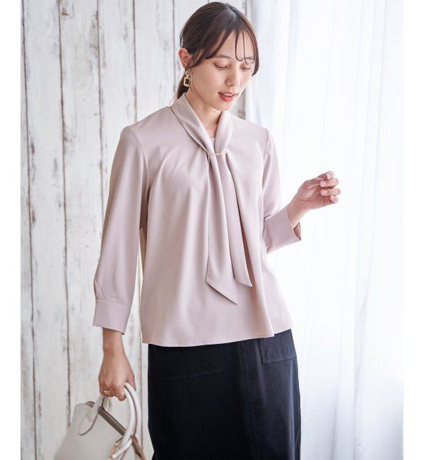 IKKA LOUNGE「3WAYボウタイ付きブラウス」|シャツ・ブラウス|