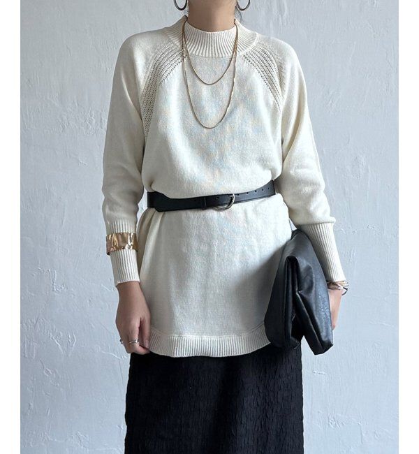 Lbc with Life「裾ラウンドニット」|カーディガン|