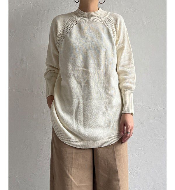 Lbc with Life「裾ラウンドニット」|カーディガン|