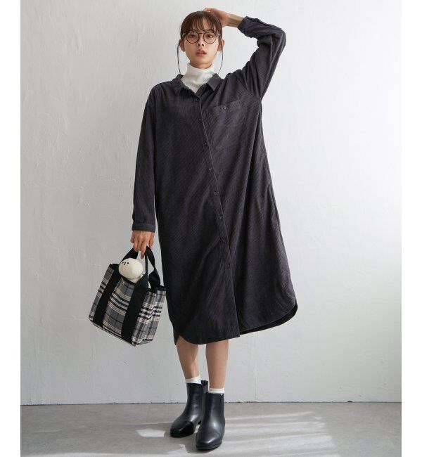 Lbc with Life「コーデュロイワンピース」|ワンピース|