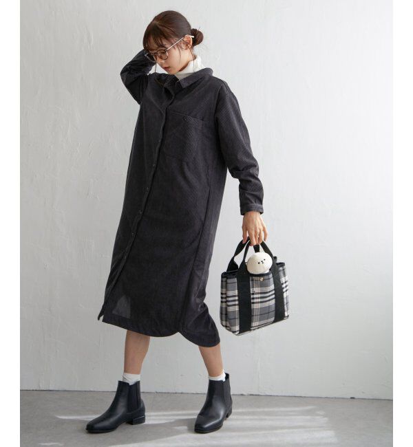 Lbc with Life「コーデュロイワンピース」|ワンピース|