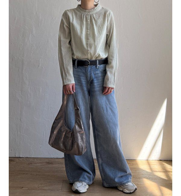 Lbc with Life「オーガニックコットン襟フリルブラウス」|シャツ・ブラウス|