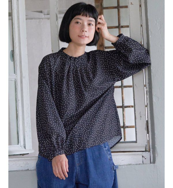 Lbc with Life「襟タックフリルブラウス」|シャツ・ブラウス|