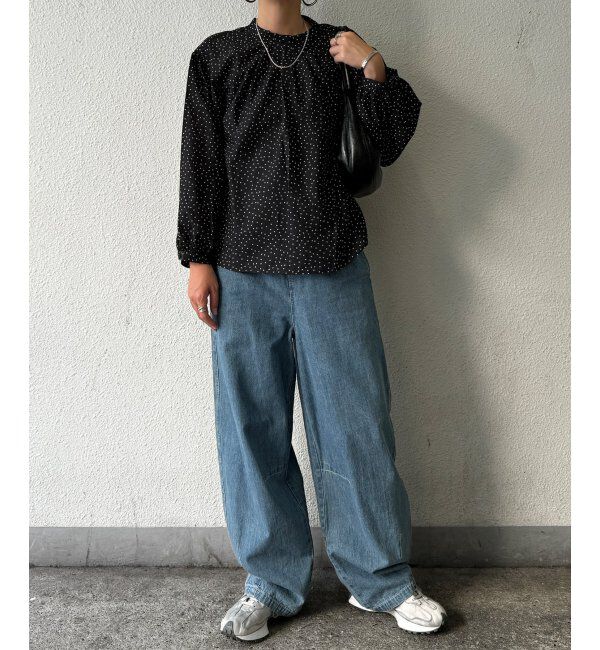 Lbc with Life「襟タックフリルブラウス」|シャツ・ブラウス|