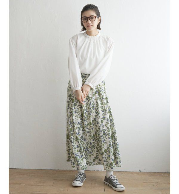 Lbc with Life「襟タックフリルブラウス」|シャツ・ブラウス|