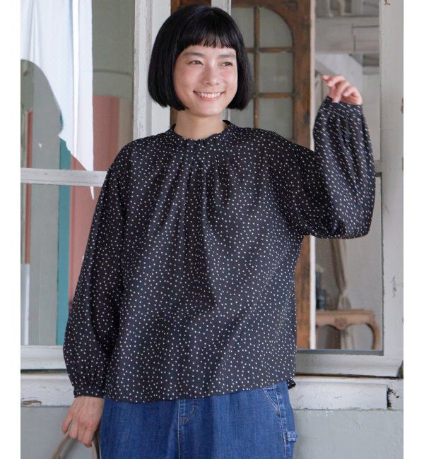 Lbc with Life「襟タックフリルブラウス」|シャツ・ブラウス|