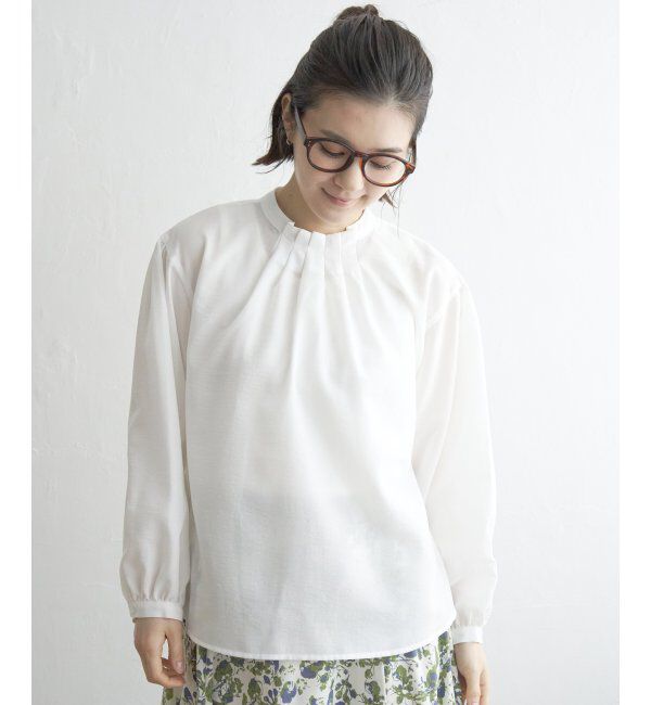 Lbc with Life「襟タックフリルブラウス」|シャツ・ブラウス|