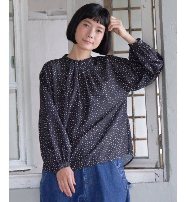 Lbc with Life「襟タックフリルブラウス」|シャツ・ブラウス|