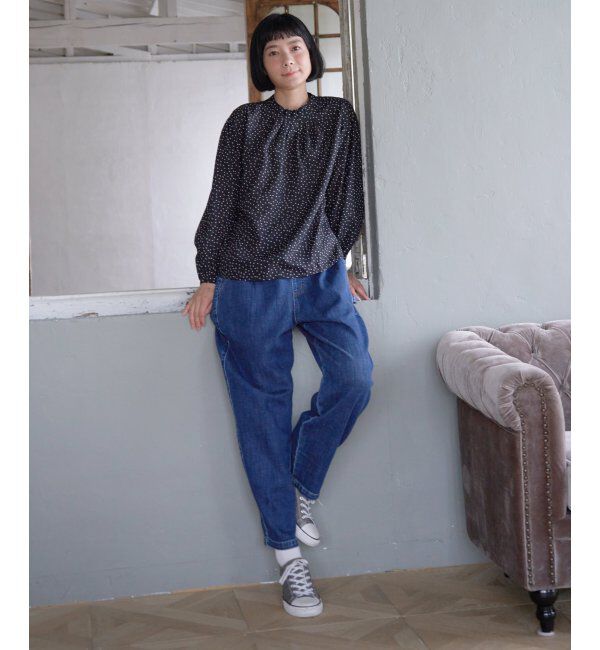 Lbc with Life「襟タックフリルブラウス」|シャツ・ブラウス|