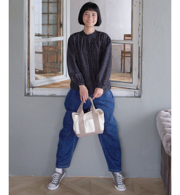 Lbc with Life「襟タックフリルブラウス」|シャツ・ブラウス|