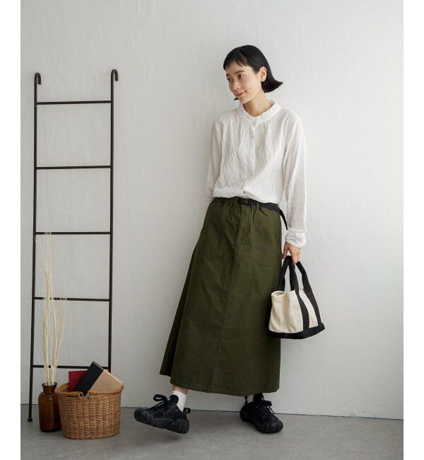 Lbc with Life「オーガニックコットン襟フリルブラウス」|シャツ・ブラウス|