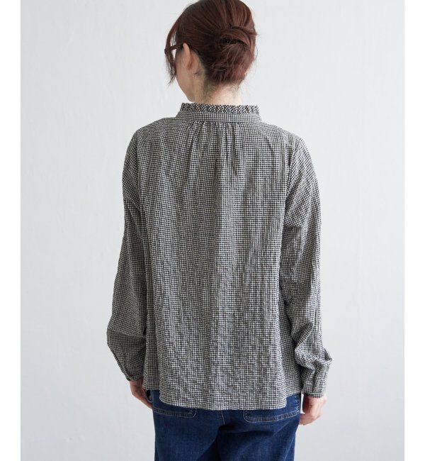 Lbc with Life「オーガニックコットン襟フリルブラウス」|シャツ・ブラウス|