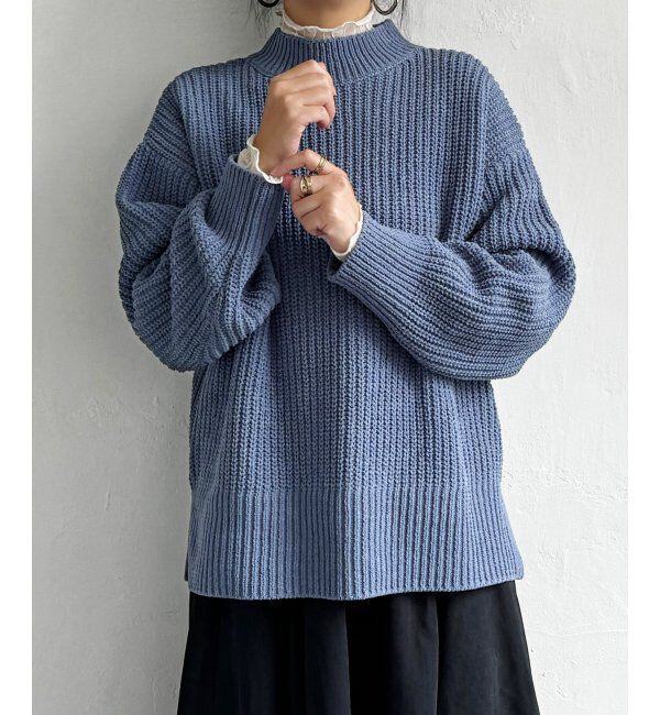 Lbc with Life「マットモール畦ニットプルオーバー」|カーディガン|