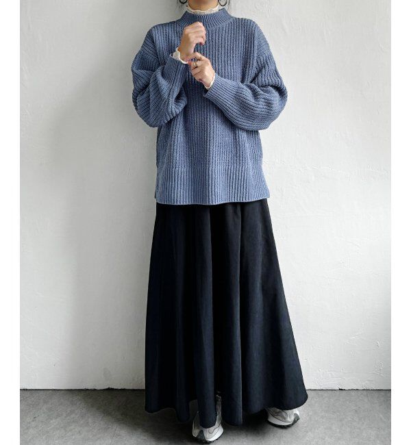 Lbc with Life「マットモール畦ニットプルオーバー」|カーディガン|