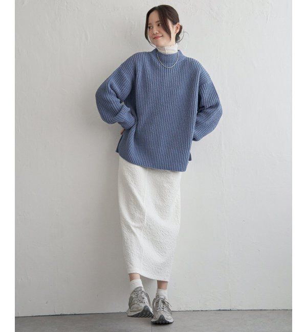 Lbc with Life「マットモール畦ニットプルオーバー」|カーディガン|