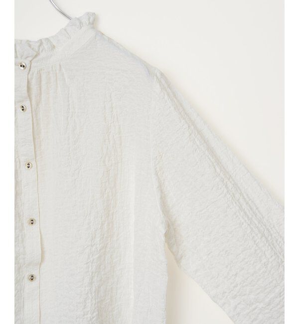 Lbc with Life「オーガニックコットン襟フリルブラウス」|シャツ・ブラウス|