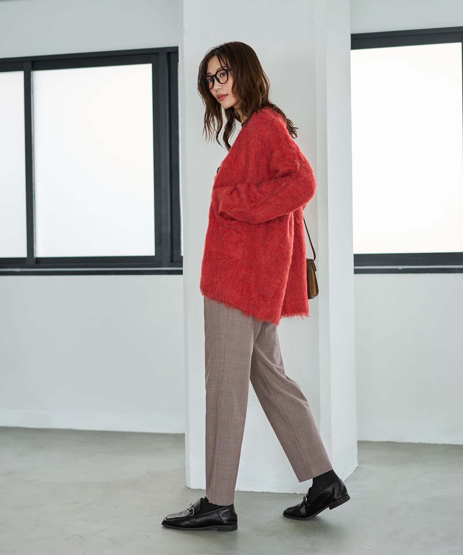 STYLE DELI「【LUXE】毛起こしブークレポケットカーディガン」|ニット・セーター|