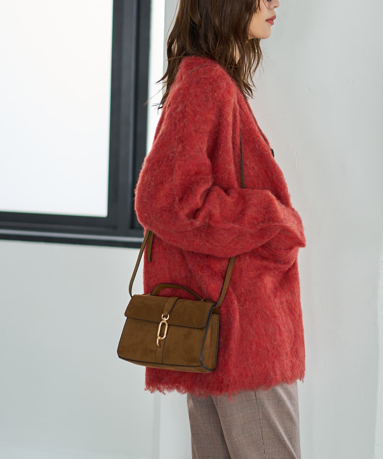 STYLE DELI「【LUXE】毛起こしブークレポケットカーディガン」|ニット・セーター|