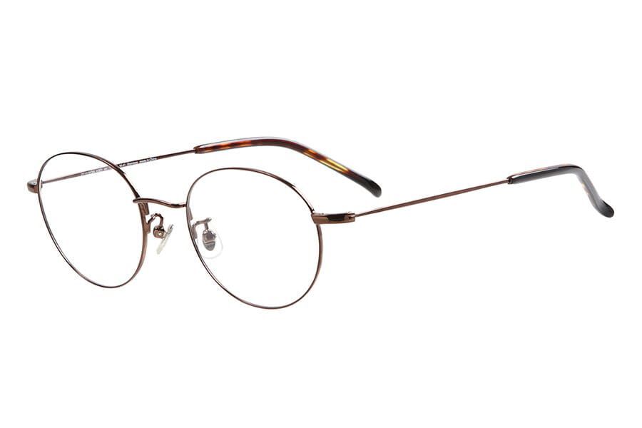  「ボストン型 メガネ｜メタルフレーム ｜ Zoff CLASSIC｜レンズ交換券付き ピンク ゴールド ブラウン」|メガネ|