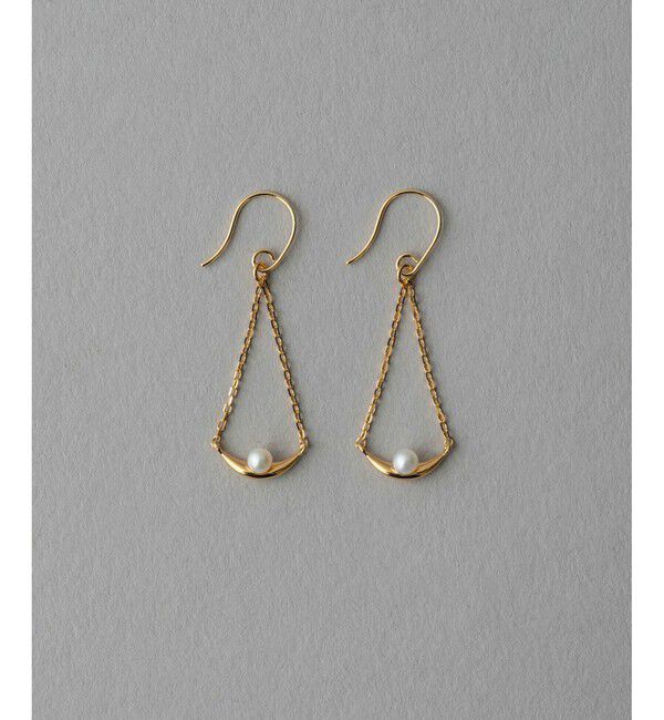 ete「パール ピアス」|ピアス|イエローゴールド