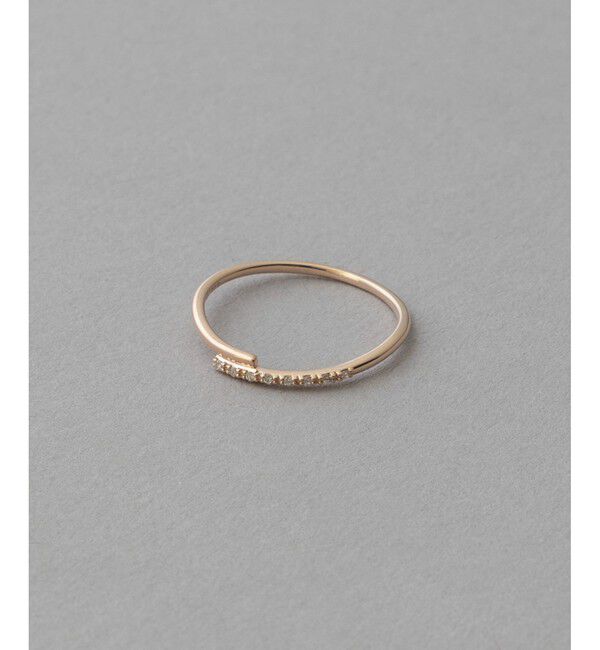 ete「[レイヤード] K10YG ダイヤモンド リング」|リング|